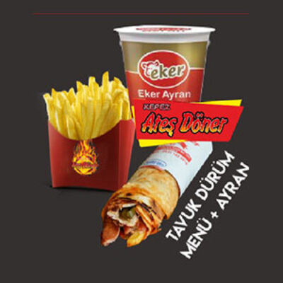 ZURNA TAVUK DÜRÜM MENÜ + AYRAN